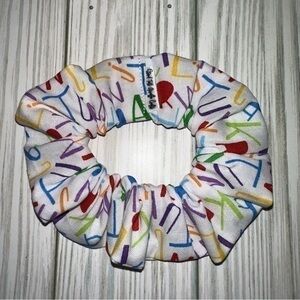 $7ea or 3/$15 alphabet letters hair Scrunchie new